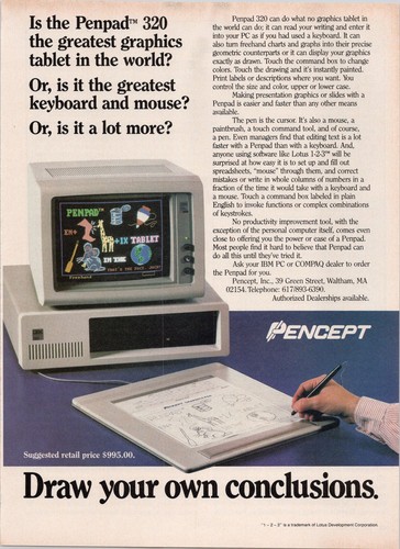 Pencept penpad 320 pubblicità - 320,